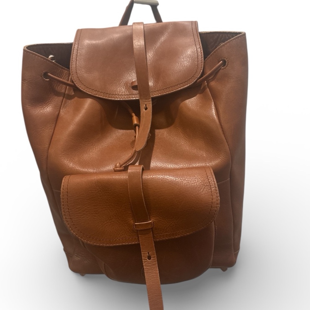 Madewell The Transport Rucksack In English Saddle NEW - Picture 11 of 11